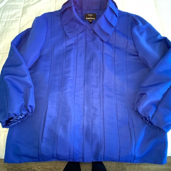 Dennis Basso Designer Jacket Royal Blue Size L Beautiful ❤️ - Picture 12 of 14